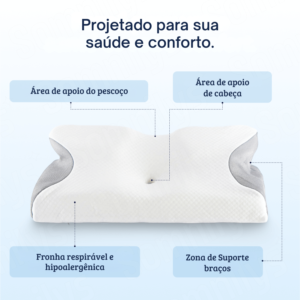 CerviSoft - Almofada cervical ergonómica com memória