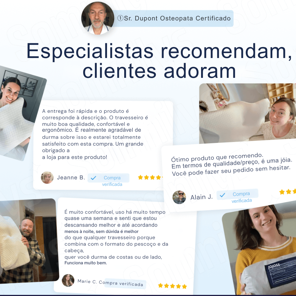 CerviSoft - Almofada cervical ergonómica com memória