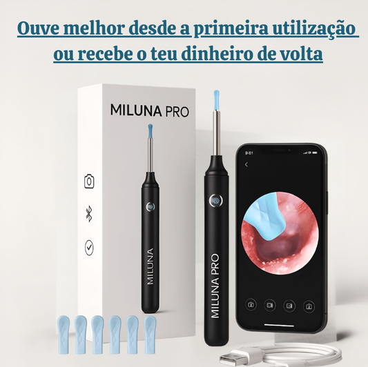Miluna™ Pro - Limpe os seus ouvidos de forma segura, fácil e sem dor