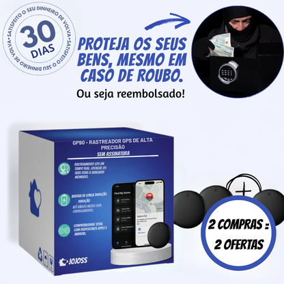 GP90 - Localizador GPS preciso sem assinatura (Android/Apple)
