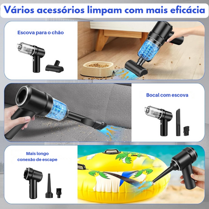 Mini aspirador portátil – praticidade e potência ao seu alcance!