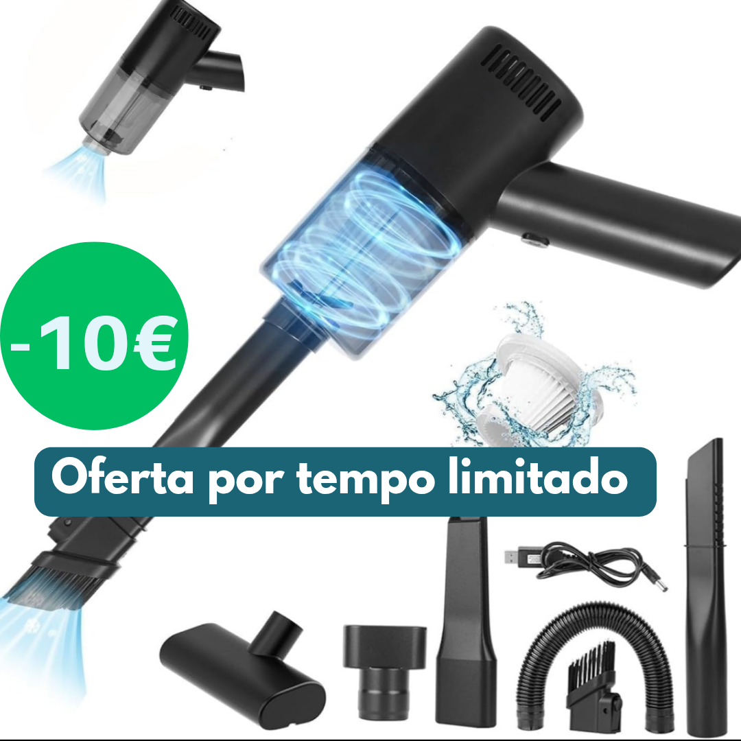 Mini aspirador portátil – praticidade e potência ao seu alcance!